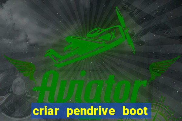 criar pendrive boot windows 10